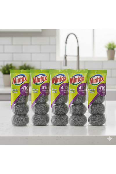 Mintax كرة تنظيف 4 قطع 5 قطع