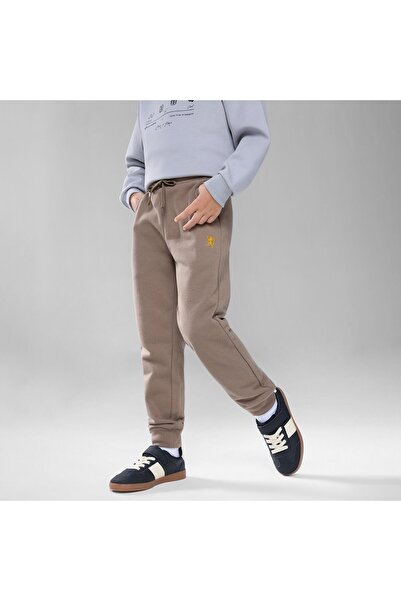 Giordano Junior's Tapered Fit French Terry Jogger with Elastic Waist