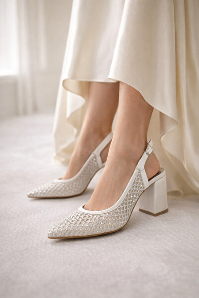 Firibu Women's Heeled Pointed Toe Stylish Classic Evening Dress Casual Heeled...