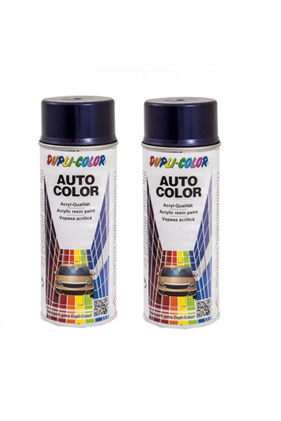 Dupli-Color Pachet 2 x Vopsea spray auto Dacia albastru violet metalizată 350 ml