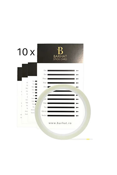 Barhat Stick cards + double-sided adhesive tape for eyelash fan arrangement -...