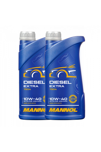 MANNOL Pachet 2 litri Ulei Motor Diesel Extra 10W40 - Hidrosintetic, cu Ester...