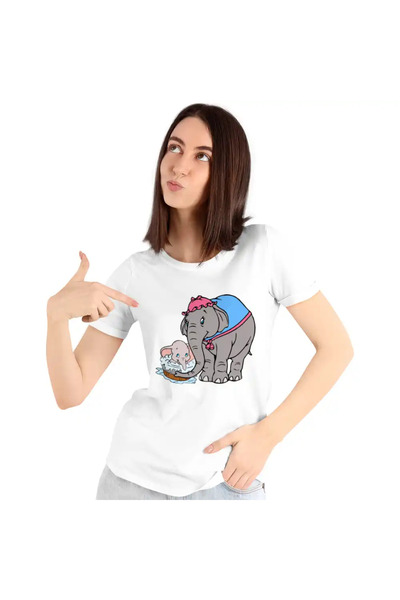 OEM Women's T-shirt Dumbo Jumbo Circus Bath