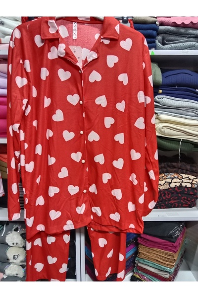 Butik Süet kadife büyük beden gecelik takımı