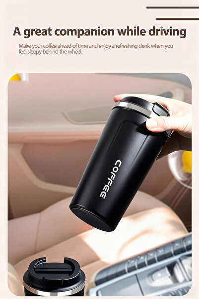dida-cosmos Flask Water Bottle Vacuum Insulated Coffee Mug 510ml
