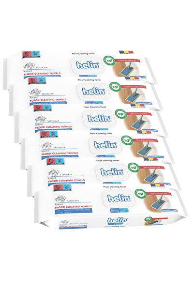 Helin PACKAGE 6XWet wipes for mop and multiple surfaces, White Soap 6x36 pcs,...