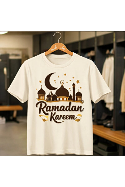 Pink Sky Καλοκαιρινό μπλουζάκι από βαμβάκι με σχέδιο Ramadan Kareem