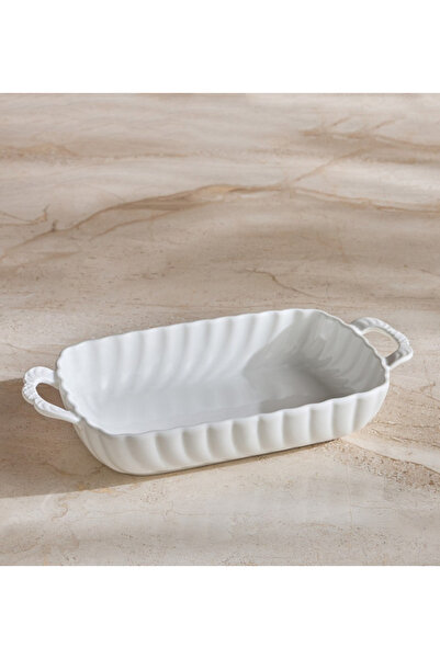 Generic Raqiya Porcelain Baking Dish - 19 x 35 cm