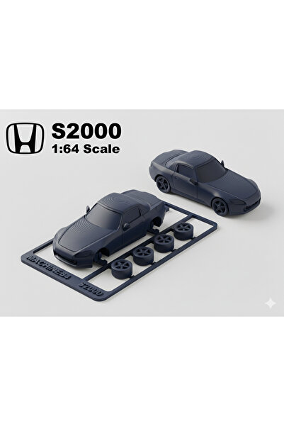 AtölyeMatris Honda S2000 1/64 Scale (Hwheels Size) Model Car Unassembled Kit ...
