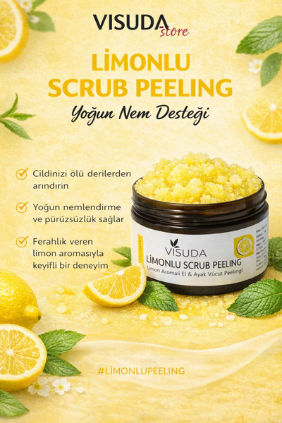 Limon Aromalı Scrub Peeling 300ml