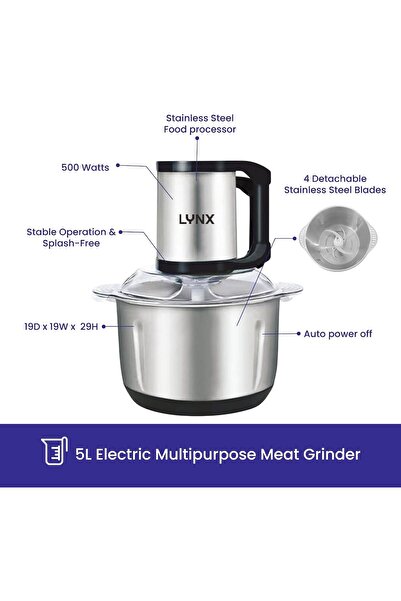 Generic Lynx Electric Meat Grinder 5L Capacity