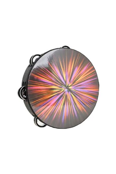 MegArya طبلة يدوية بثمانية صفوف – طبلة يدوية للكبار والصغار (وردي) آلة إيقاعي...