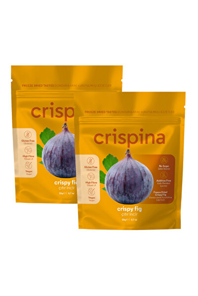 Crispina Daily Freeze Dried Crispy Fig 2X20G - Freeze Dried Fruit Without Add...