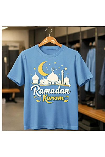 Pink Sky Καλοκαιρινό μπλουζάκι από βαμβάκι με σχέδιο Ramadan Kareem