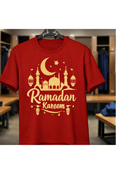 Pink Sky Καλοκαιρινό μπλουζάκι από βαμβάκι με σχέδιο Ramadan Kareem