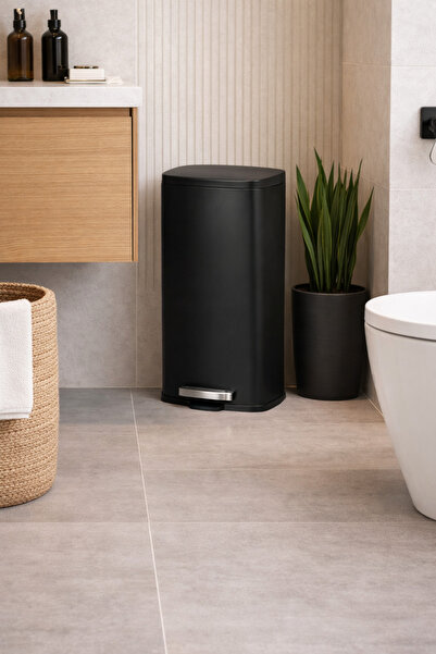 N.zone Stainless steel pedal wastebasket – modern luxury design for bathroom ...