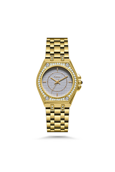 catera Women's watch with a silver and gold strap and dial