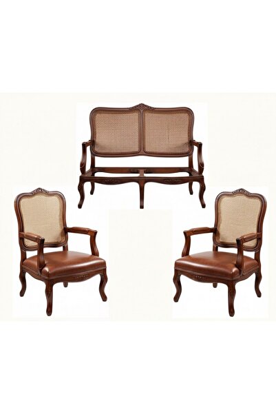 Masifart Callust Hasırlı İtalyan Oymalı Çay Takımı