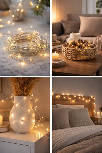 IKEA COZY ROOM - LEDFYR aydınlatma zinciri , lame, 5 m, 24'lü
