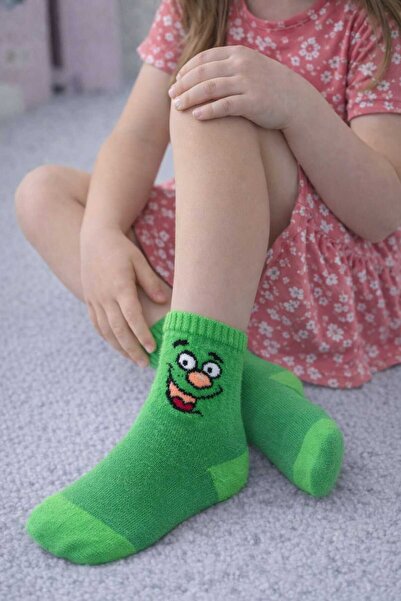 gigigiyim Baskılı Çift Renk Unisex Soket Çocuk Çorap