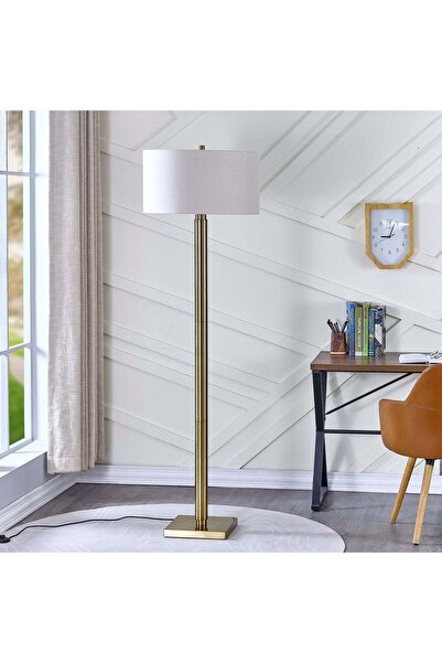 Crestview Collection Lumar Gold Floor Lamp