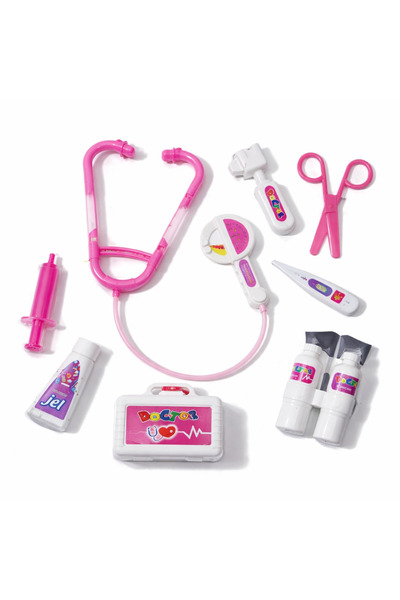 Toyska Çocuk Doktor Seti – 10 Parça - Pembe