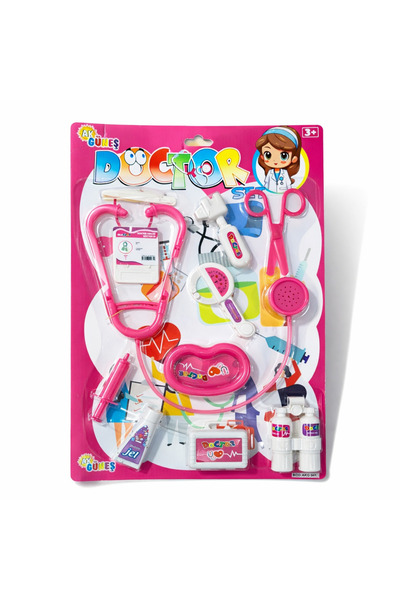 Toyska Çocuk Doktor Seti – 10 Parça - Pembe