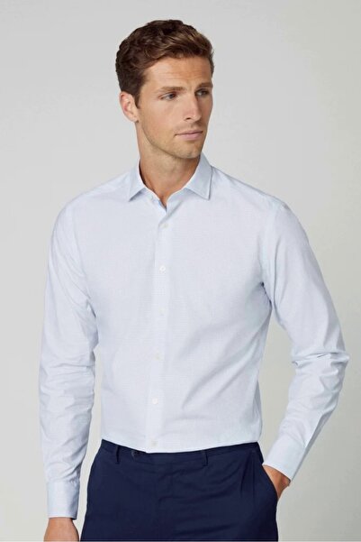 Hackett London Mini Squares long sleeve shirt HM309653