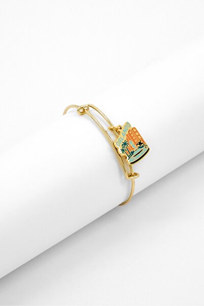 Alex and Ani سوار أورلاندو النسائي القابل للتوسيع، ذهبي