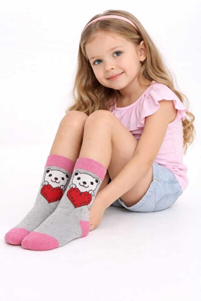 gigigiyim جوارب بناتي على شكل قلب ودب