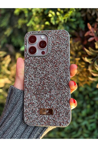 daystar Silver rhinestone phone case compatible with iphone 15 pro max