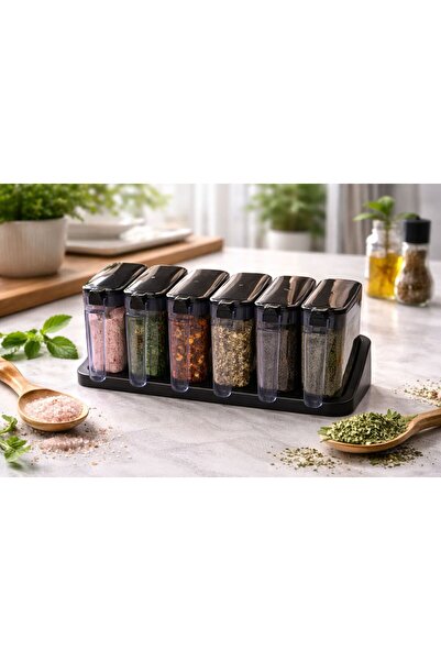 renkavm 6’lı Baharatlık Seti (Standlı)