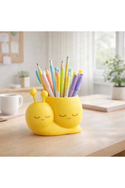 Basart 3D Printer Manufacture Tabletop Pen Holder and Organizer with Cute Sna...