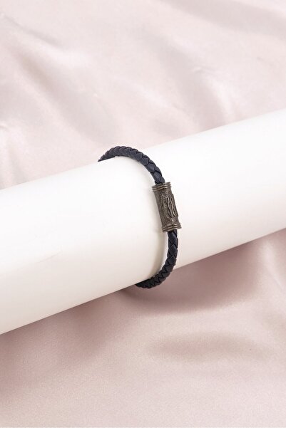 Cerruti 1881 Men Fashion CIAGB0000504 Leather Bracelet, Navy