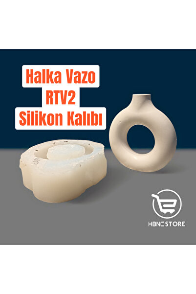 HBNC Bohem Halka Vazo RTV2 Silikon Kalıbı – 5 Shore Yumuşak Silikon