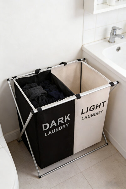 dida-cosmos Laundry Cloth Hamper Sorter Basket，Men's And Women's Clothing Sor...