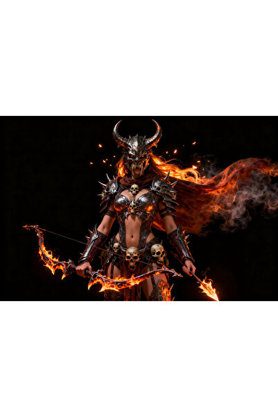 VeliumCraft Tablou Canvas Warlord Ashbrym, 90 x 60 cm, colectia VeliumHeroes,...