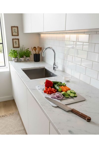 Dersel Dekor 304 Quality Stainless Steel Cutting Board, Vegetable Cutting Board, Meat Cutting Board Inox