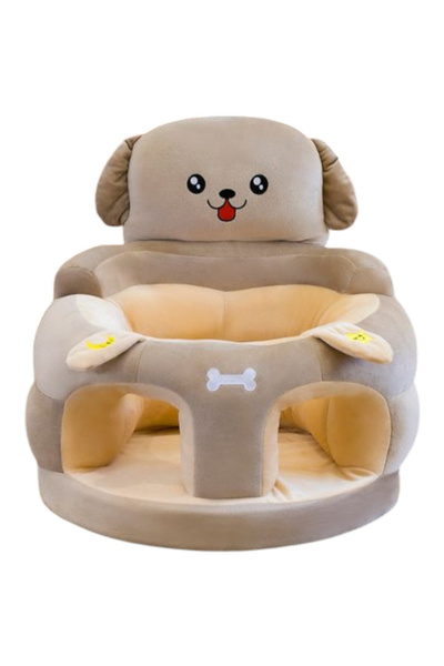 Krista Fotoliu pluș pentru bebeluși cu șezut din burete - Cățeluș maro