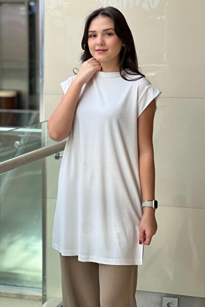 Mahal Zero Neck Sleeveless Undershirt Tunic