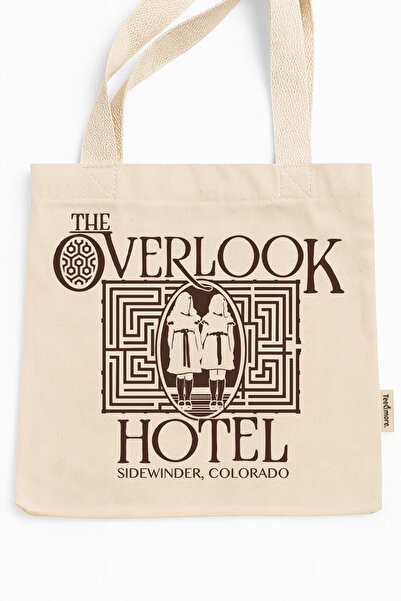 Tee&more. The Shining Overlook Hotel Printed Canvas Tote Bag with Velcro and ...