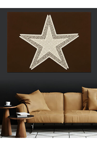 Artmeg Pânză decorativă cu textură Star Brown - Masă din lemn MDF