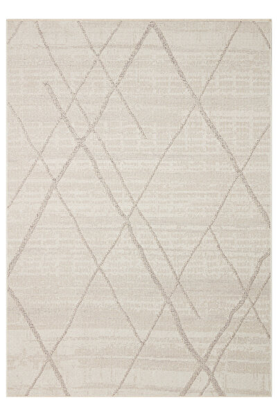 Eko Halı SAHARA SHA 03 CREAM GREY Hav Toz Vermez Yumuşak Tuşeli Modern Makine...