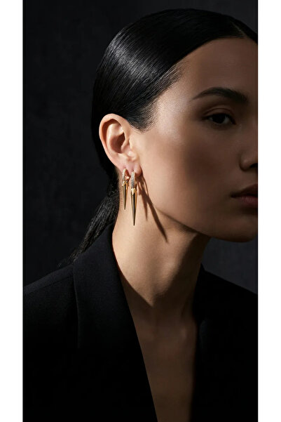 Dorvina Xuping Altın Kaplama Vip Gold Halka Zirkon Taş Çivi Model Çelik Takı ...