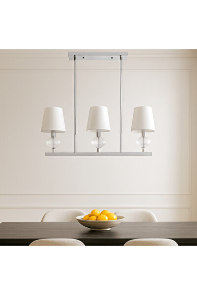 Sagebrook Home 3 LIGHTS GLASS CHANDELIER