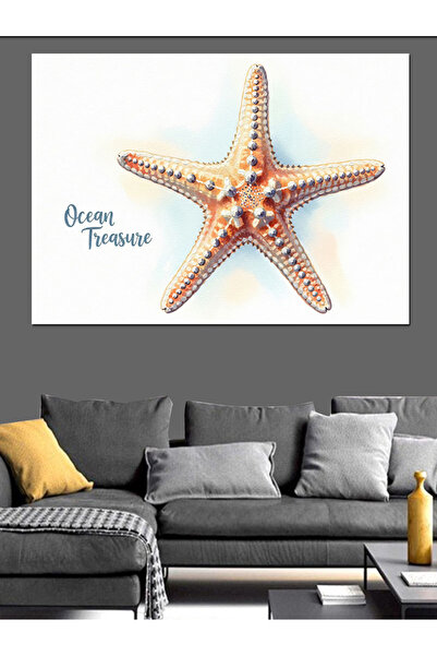 Artmeg Pânză decorativă cu suprafață nisipoasă Sea Star - Masă din lemn MDF
