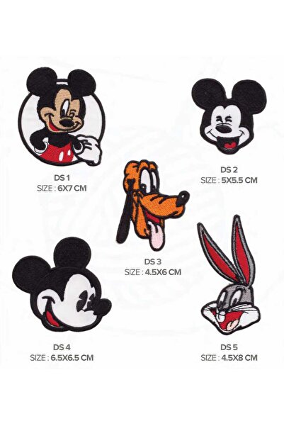 fema aksesuar Ütü İle Yapışan Arma-Patch-Yama Mickey Mouse-Goofy-Bugs Bunny (...