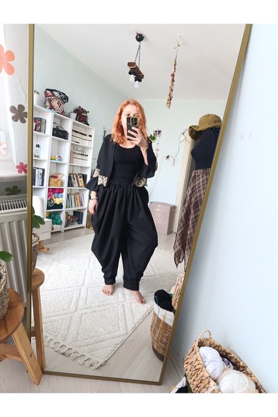 ÇATI KATI Vintage Özel Tasarım Arnavut /Dhoti Şalvar Takımı