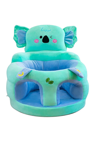 Krista Fotoliu pluș pentru bebeluși cu șezut din burete - Blue Elephant