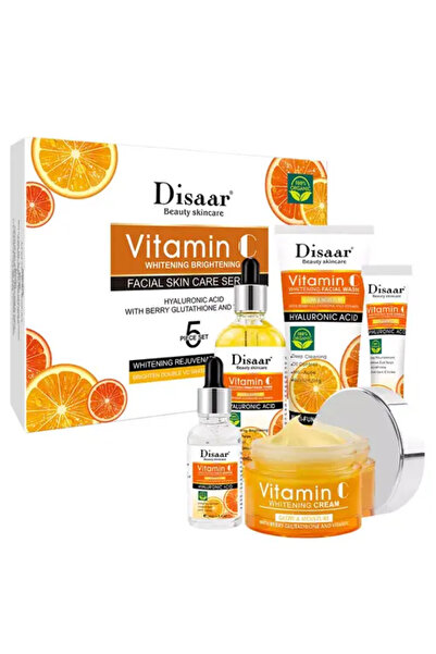 Disaar مجموعة ديزار بيوتي للعناية بالوجه بفيتامين سي - 5 قطع
